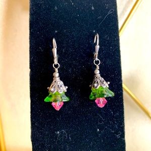 Beaded dangle earrings
